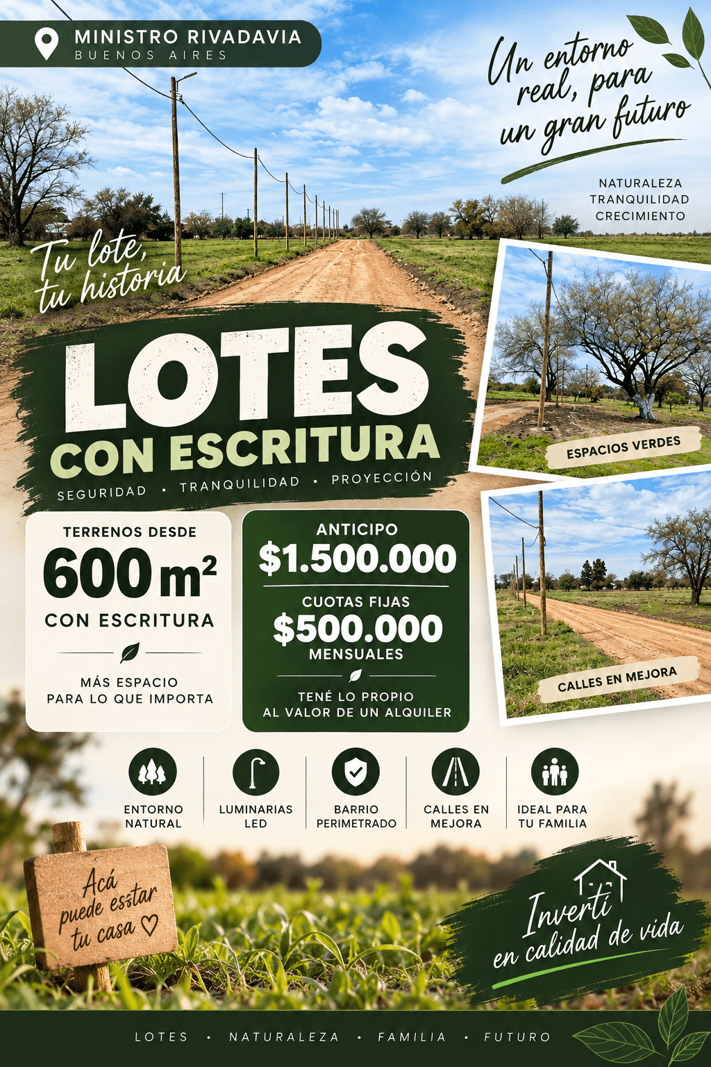 PREVENTA EN MINISTRO RIVADAVIA
